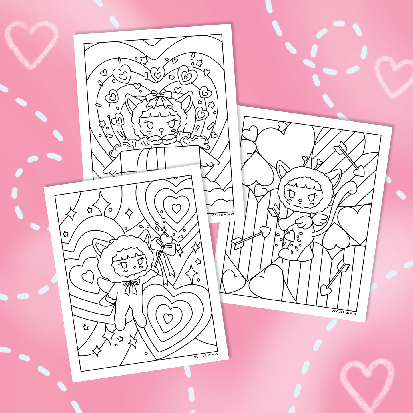 'Cupid Cat' Printables