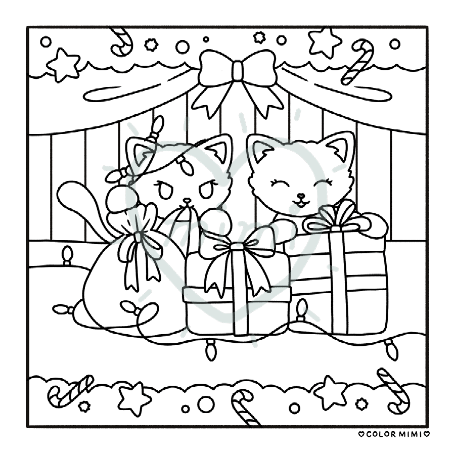 'Winter Whiskers' Printables