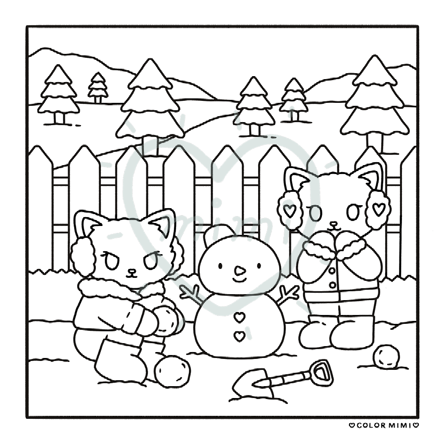 'Winter Whiskers' Printables
