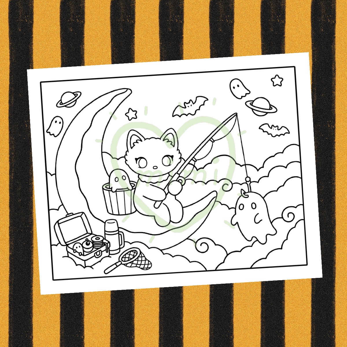 Kawaii Spooky Cat Printables