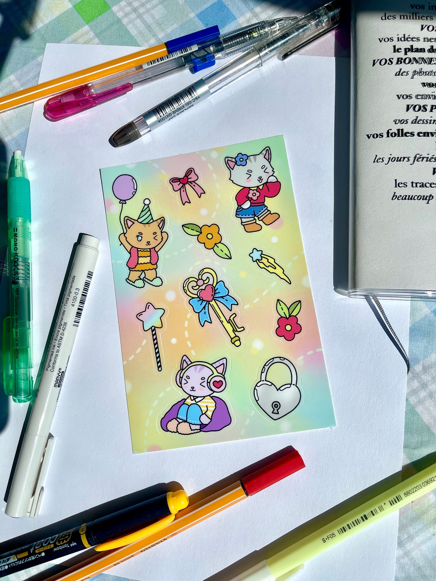 "Roro's Diary" Sticker Sheet