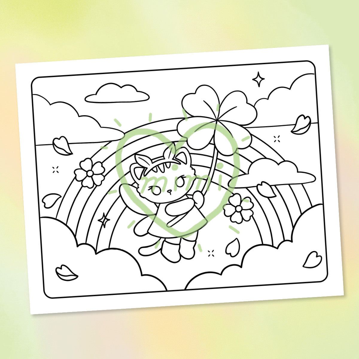 Spring Fairy Cat Printables