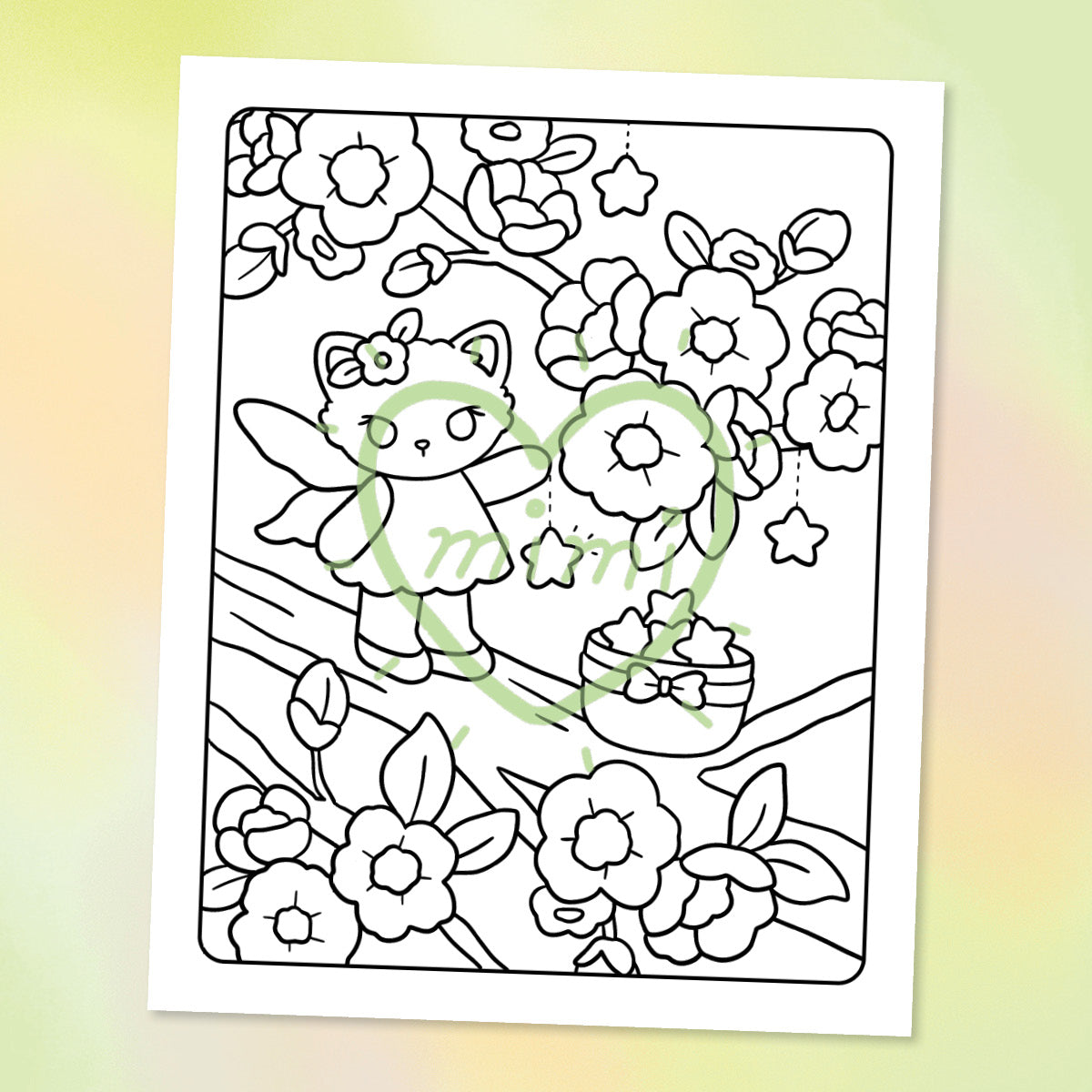 Spring Fairy Cat Printables