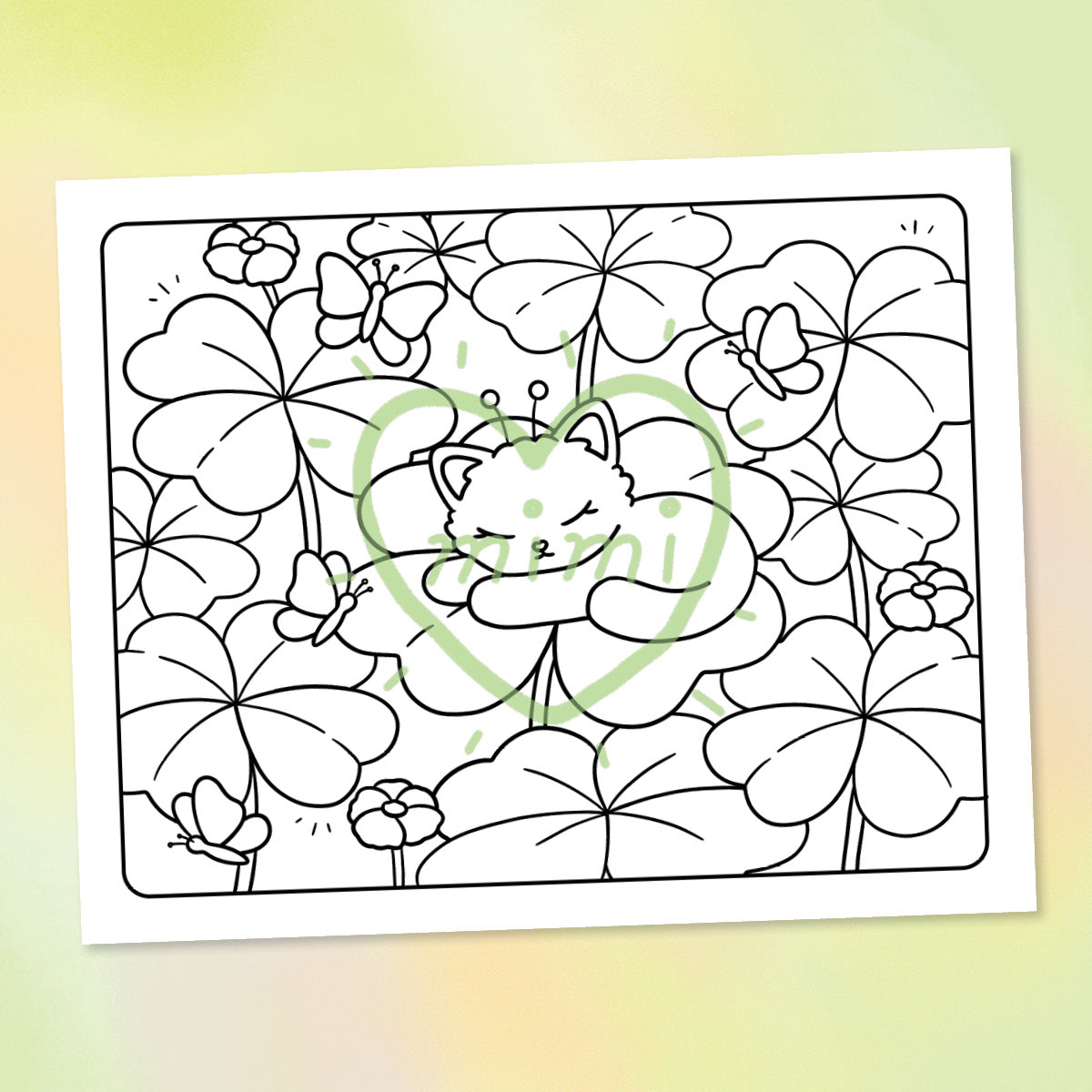 Spring Fairy Cat Printables